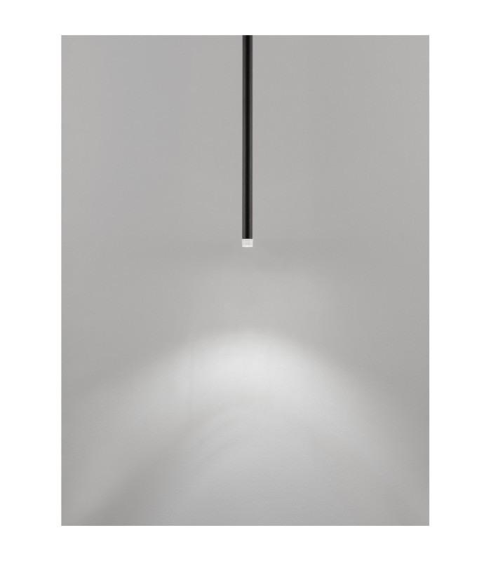 Dandia Slim Pendant Ceiling Light Black LED 6W 365lm 3000K-5