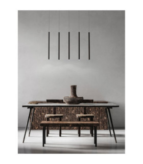 Dandia Bar Pendant Ceiling Light Black LED 27W 1301lm 3000K-2