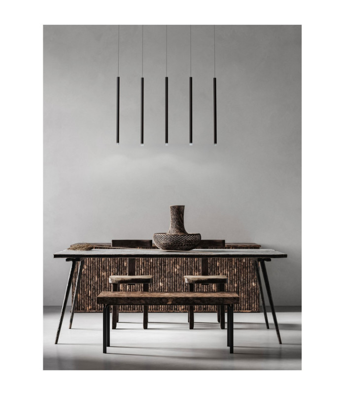 Dandia Bar Pendant Ceiling Light Black LED 27W 1301lm 3000K-2