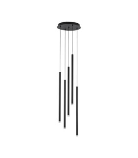 Dandia Cluster Pendant Ceiling Light Black LED 27W 1301lm 3000K-1
