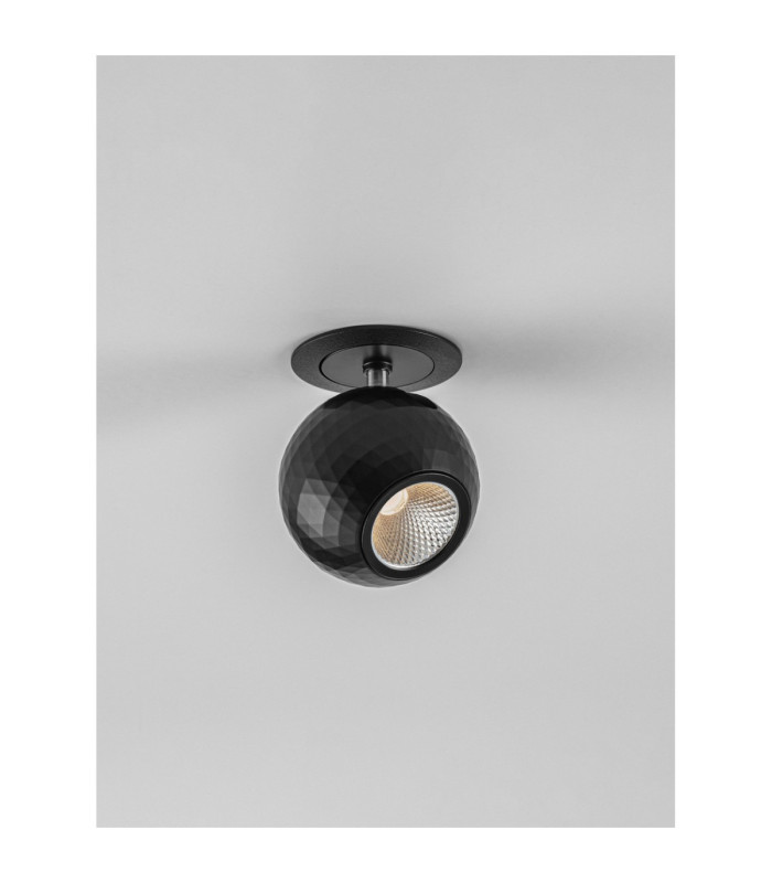 Notic Recessed Downlight Sandy Black LED 7W 48Vdc 455lm 2700K-3