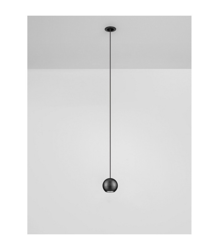 Notic Slim Pendant Ceiling Light Sandy Black LED 7W 48Vdc 455lm 2700K-3
