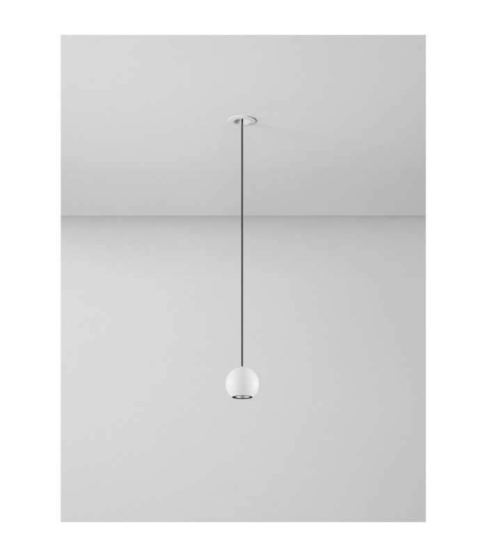 Notic Slim Pendant Ceiling Light Sandy White LED 7W 48Vdc 455lm 3000K-3