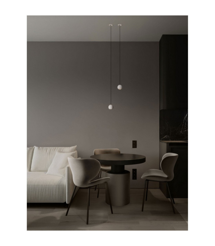 Notic Slim Pendant Ceiling Light Sandy White LED 7W 48Vdc 455lm 3000K-6