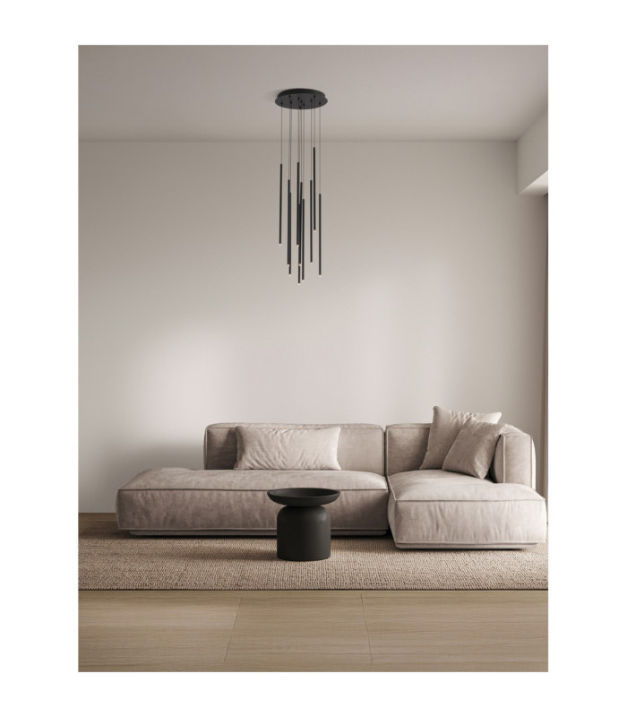 Stilvi Cluster Pendant Ceiling Light Sandy Black LED 41W 1522lm 3000K-2