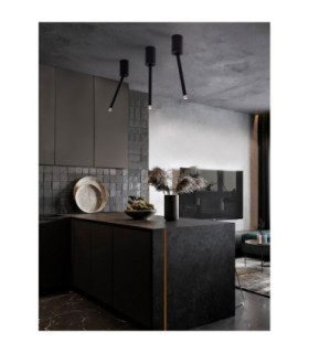 Stilvi 30cm Semi Flush Ceiling Light Sandy Black LED 4W 177lm 3000K-2