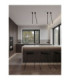 Stilvi 70cm Semi Flush Ceiling Light Sandy Black LED 4W 177lm 3000K-2