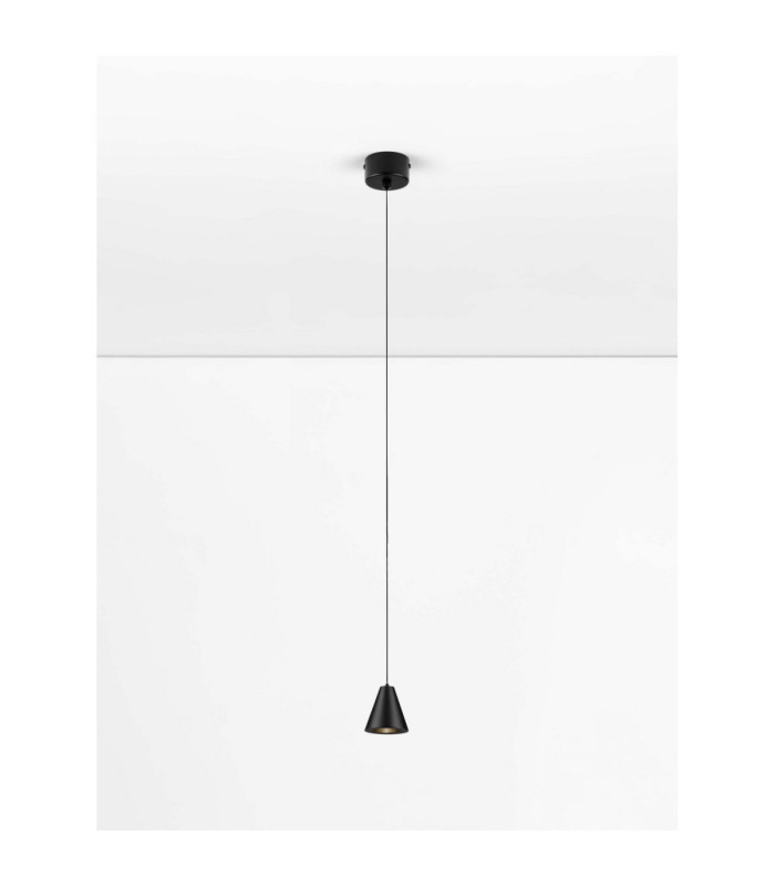 Irmos Slim Pendant Ceiling Light Sandy Black LED 5W 371lm 3000K-4