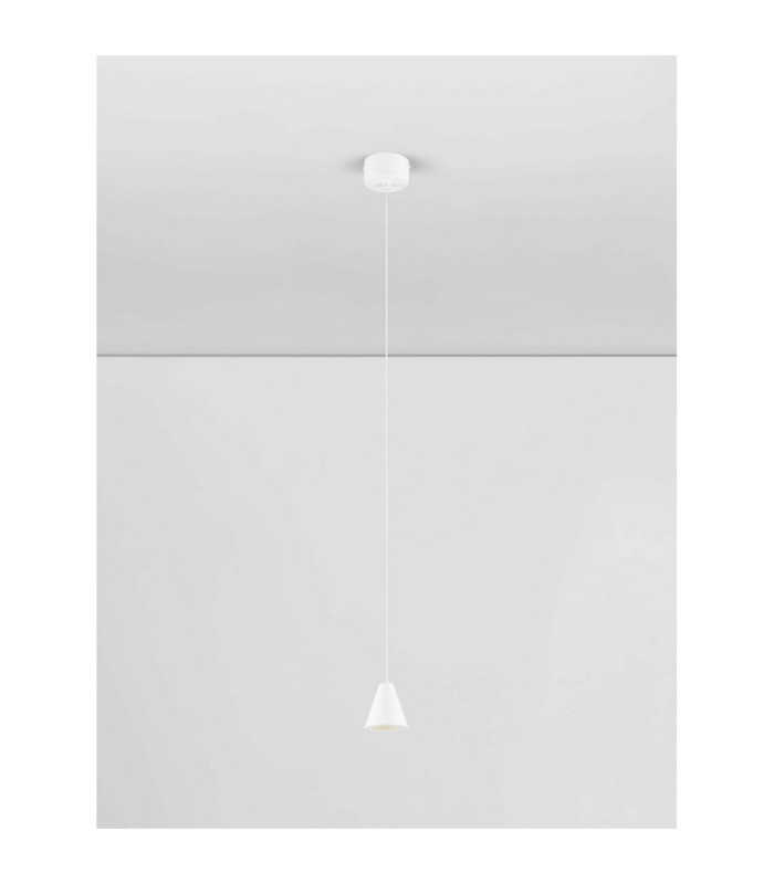 Irmos Slim Pendant Ceiling Light Sandy White LED 5W 377lm 3000K-4