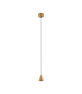 Irmos Slim Pendant Ceiling Light Matt Gold LED 5W 371lm 3000K-1