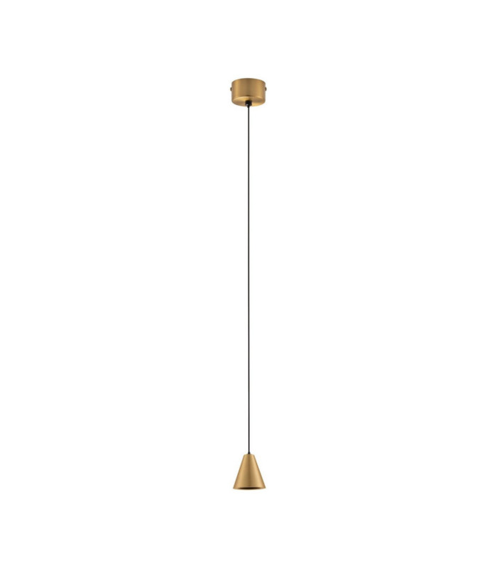 Irmos Slim Pendant Ceiling Light Matt Gold LED 5W 371lm 3000K-1