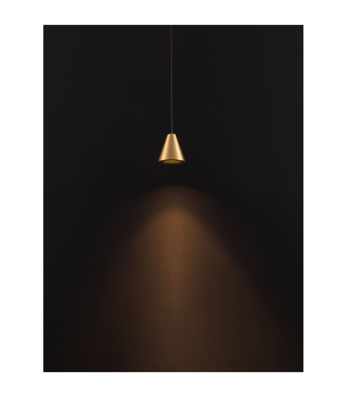 Irmos Slim Pendant Ceiling Light Matt Gold LED 5W 371lm 3000K-5