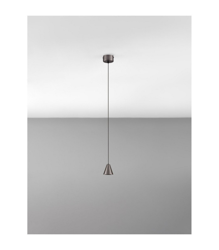 Irmos Slim Pendant Ceiling Light Black Nickel LED 5W 371lm 3000K-3