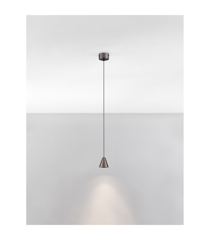 Irmos Slim Pendant Ceiling Light Black Nickel LED 5W 371lm 3000K-4
