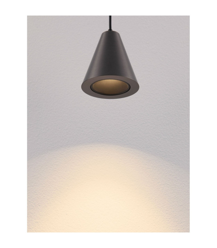 Irmos Slim Pendant Ceiling Light Black Nickel LED 5W 371lm 3000K-5