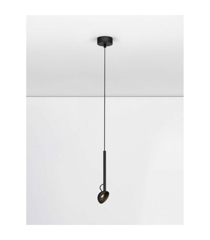 Ola Slim Pendant Ceiling Light Sandy Black LED 4W 256lm 3000K-4