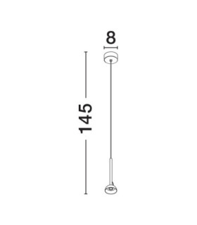 Ola Slim Pendant Ceiling Light Sandy White LED 4W 256lm 3000K-2