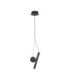 Vero Slim Pendant Ceiling Light Matt Black LED 2W 137lm 3000K-1