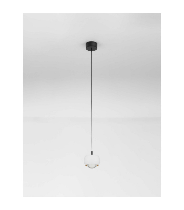Conga Slim Pendant Ceiling Light Sandy White LED 13W 922lm 3000K-3