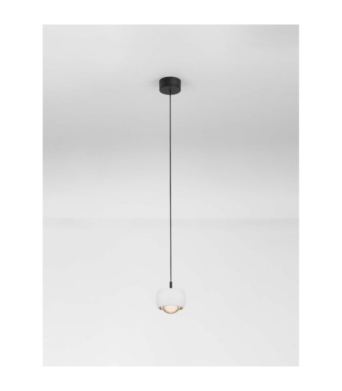 Conga Slim Pendant Ceiling Light Sandy White LED 13W 922lm 3000K-4