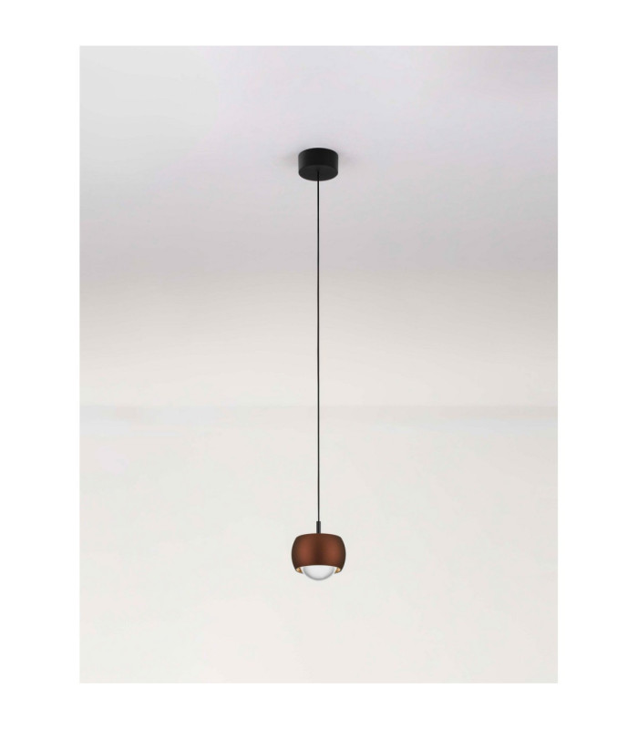 Conga Slim Pendant Ceiling Light Coffee LED 13W 922lm 3000K-3