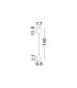 Conga Slim Pendant Ceiling Light Coffee LED 13W 922lm 3000K-7
