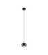 Conga Slim Pendant Ceiling Light Black Chrome LED 13W 922lm 3000K-1