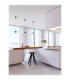 Conga Slim Pendant Ceiling Light Black Chrome LED 13W 922lm 3000K-2