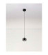Conga Slim Pendant Ceiling Light Black Chrome LED 13W 922lm 3000K-3