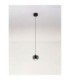 Conga Slim Pendant Ceiling Light Black Chrome LED 13W 922lm 3000K-4