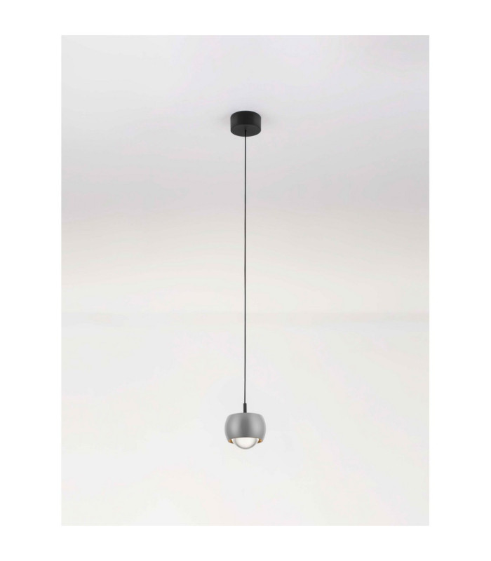 Conga Slim Pendant Ceiling Light Grey LED 13W 922lm 3000K-3