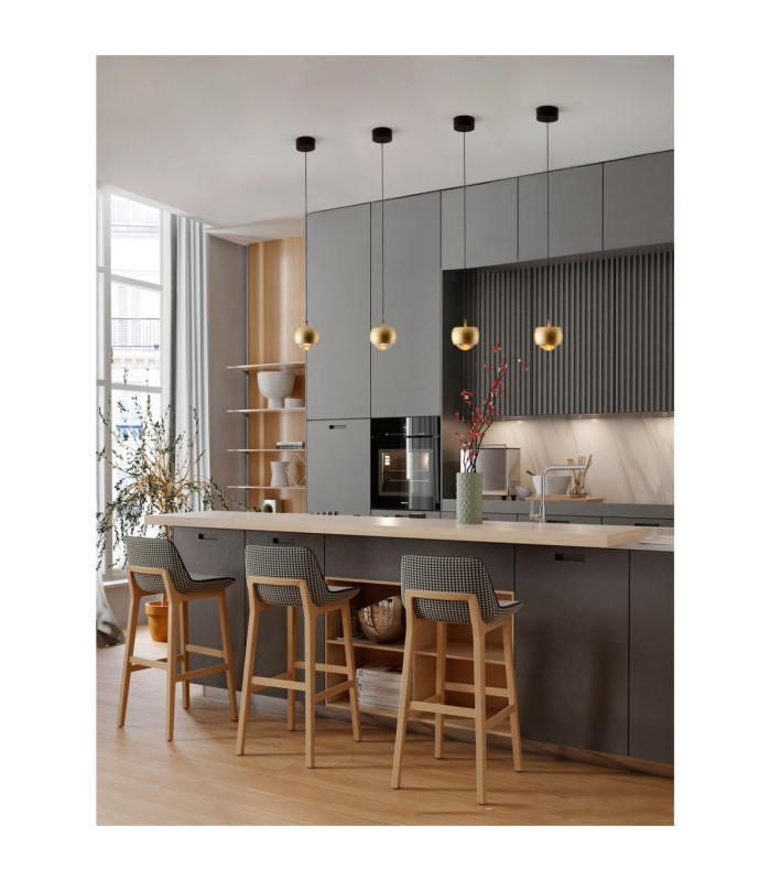 Conga Slim Pendant Ceiling Light Gold LED 13W 922lm 3000K-2
