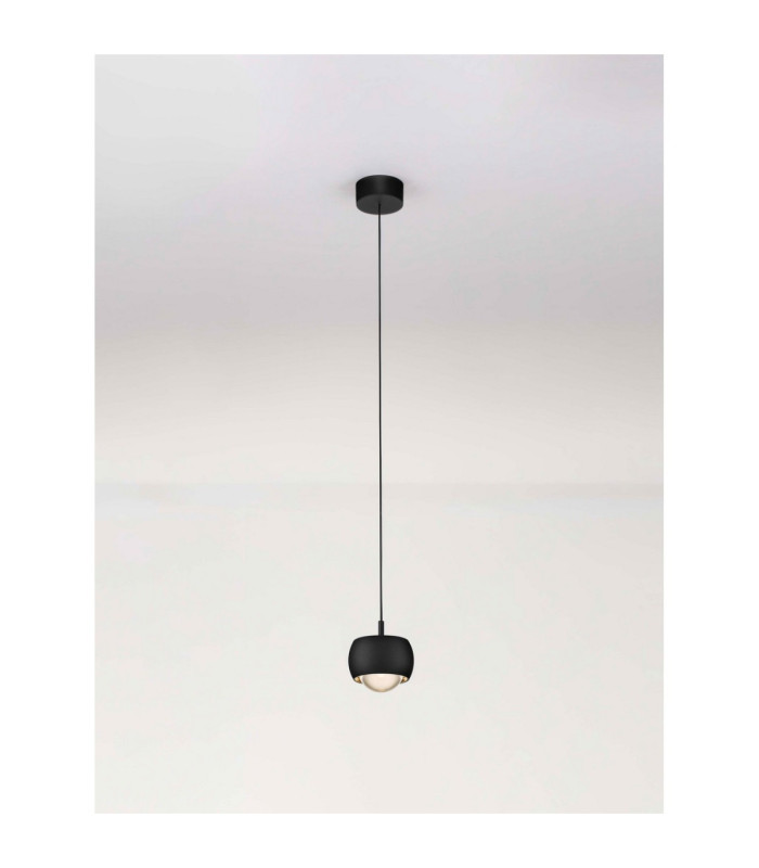 Conga Slim Pendant Ceiling Light Sandy Black LED 13W 922lm 3000K-4