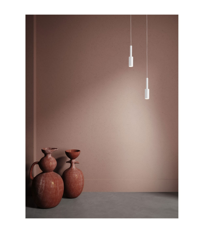 Joy Slim Pendant Ceiling Light Sandy White LED 7W 703lm 3000K-2