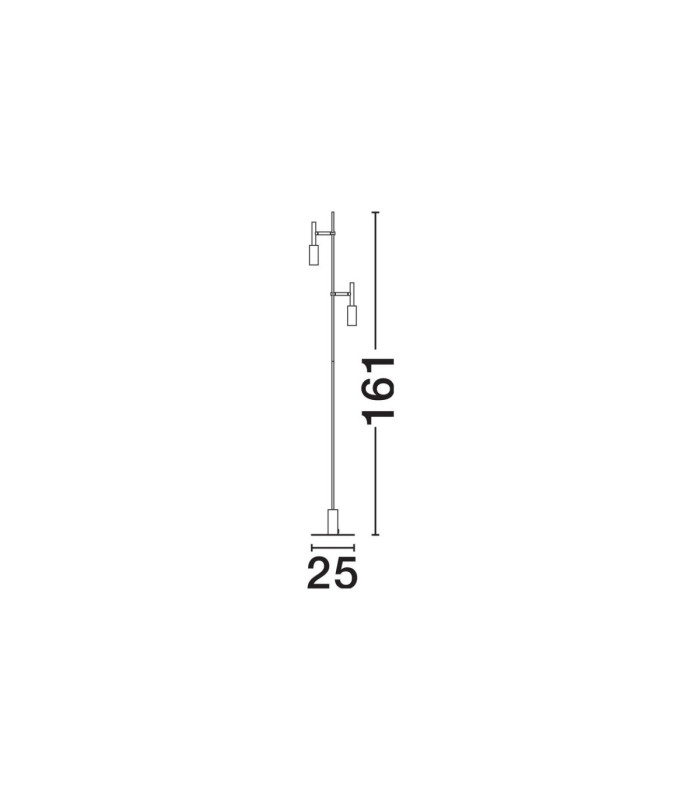 Joy Multi Arm Floor Lamp Sandy Black LED 14W 1121lm 3000K-7