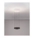 Afi Cylindrical Pendant Ceiling Light Black Sensor Dimmable LED 24W 1712lm 3000K-4