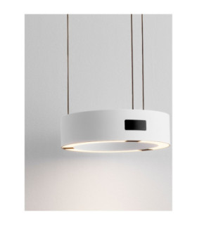 Afi Cylindrical Pendant Ceiling Light White Sensor Dimmable LED 24W 1712lm 3000K-2