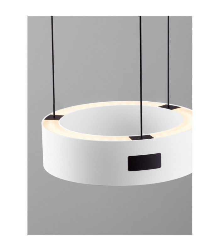 Afi Cylindrical Pendant Ceiling Light White Sensor Dimmable LED 24W 1712lm 3000K-5