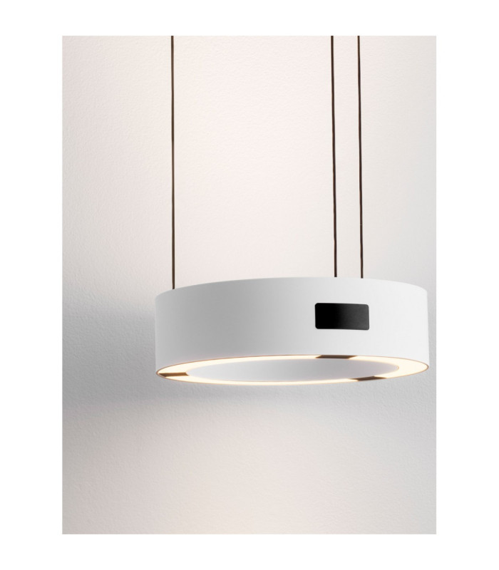 Afi Cylindrical Pendant Ceiling Light White Sensor Dimmable LED 24W 1712lm 3000K-6