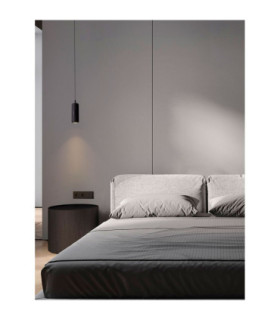 Afi Slim Pendant Ceiling Light Black Sensor Dimmable LED 12W 743lm 3000K-2