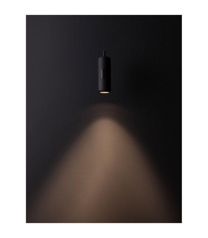 Afi Slim Pendant Ceiling Light Black Sensor Dimmable LED 12W 743lm 3000K-5