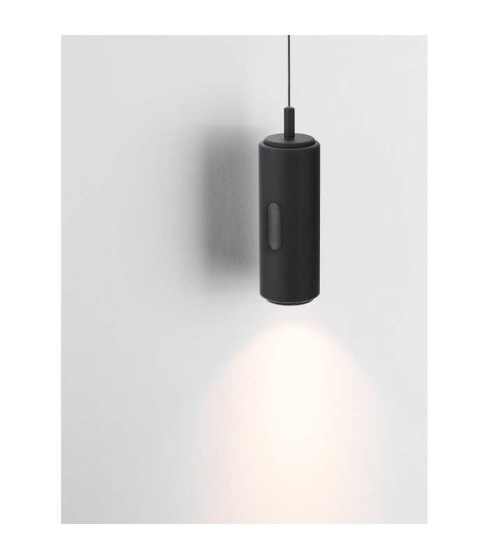 Afi Slim Pendant Ceiling Light Black Sensor Dimmable LED 12W 743lm 3000K-6
