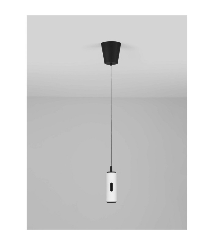 Afi Slim Pendant Ceiling Light White Sensor Dimmable LED 12W 743lm 3000K-3