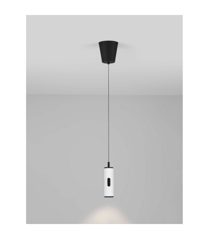 Afi Slim Pendant Ceiling Light White Sensor Dimmable LED 12W 743lm 3000K-4
