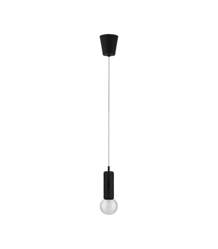 Chronos Slim Pendant Ceiling Light Black Sensor Dimmable LED 11W 763lm 3000K-1