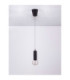 Chronos Slim Pendant Ceiling Light Black Sensor Dimmable LED 11W 763lm 3000K-3