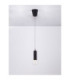 Chronos Slim Pendant Ceiling Light Black Sensor Dimmable LED 11W 763lm 3000K-4