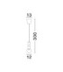 Chronos Slim Pendant Ceiling Light Black Sensor Dimmable LED 11W 763lm 3000K-8