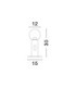 Chronos Table Lamp Black Sensor Dimmable LED 11W 797lm 3000K-7