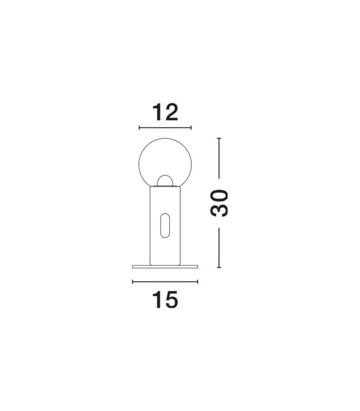 Chronos Table Lamp Black Sensor Dimmable LED 11W 797lm 3000K-7